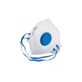 Zložljiva respiratorna dihalna maska z ventilom