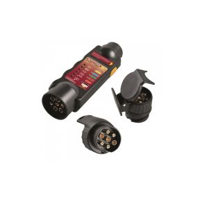 Tester priklopa prikolice z 2 adapterjema 7 in 13 polni