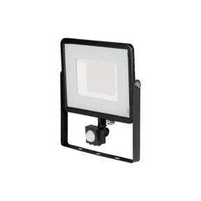 Reflektor LED s senzorjem V-TAC 50 W SMD Samsung chip 4000 K, 4000 lm, črn