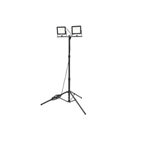 Dvojna LED gradbena svetilka 2 x 50 W s stojalom