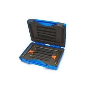 Stružni noži 20 x 20 mm s ploščico iz KT, 7 delni set