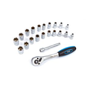 Nasadni ključi z ragljo 1/4", 22 delni set