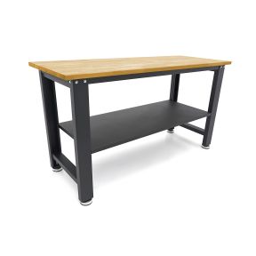 Delovna miza 160 cm, z masivno leseno ploščo