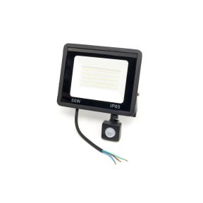 LED gradbeni reflektor s senzorjem, 50 W , 4000 lm, 6500 K