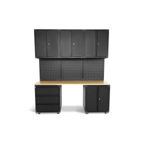 Modularna delovna miza - pank, 9 delni komplet modulov ČRNA