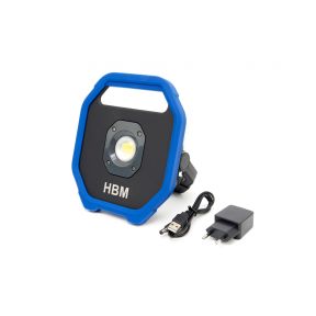 COB LED polnilni gradbeni reflektor 10 W, 350 - 1100 lm