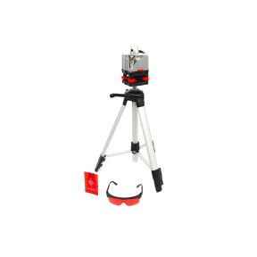 Rotacijski laser 360° s trinožnim stojalom, 30 m