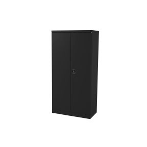 Omara - dvojna, 90 cm s 4 policami, črna