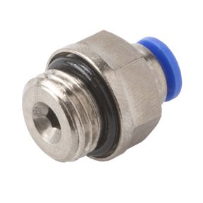 Plastični priključek ravni z navojem 1/4", 4/2,5 mm