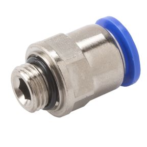 Plastični priključek ravni z navojem 1/4", 12/10 mm